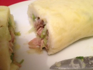 Georgische Küche: Kartoffelwurst mit Tunfisch und Avocado - von Alex